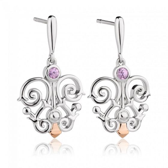 Clogau Bohemia Pink Sapphire Earrings Earrings