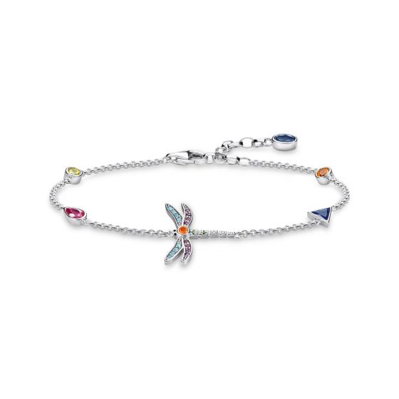 Thomas Sabo Dragonfly Bracelet - Silver with Coloured Stones