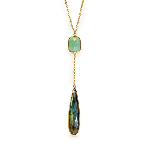 Buy Sarah Alexander Mesmerise Multi Gemstone Long Drop Necklace Online