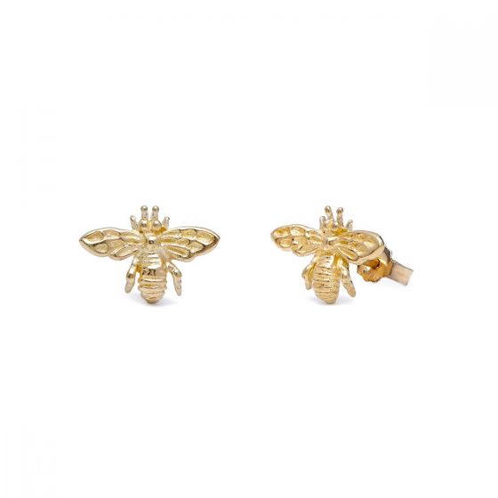 Annie Haak Tiny Bee Gold Stud Earrings