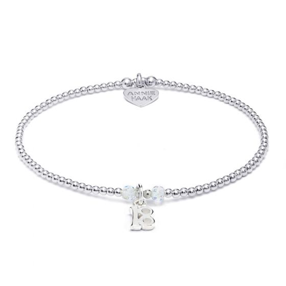 Annie Haak Bulu Crystal Silver Charm Bracelet - 18
