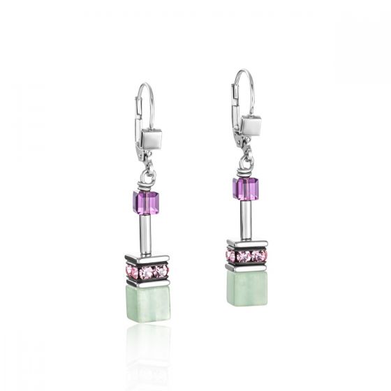 Coeur De Lion GeoCUBE Earrings - Crystals and Gemstones Lilac-Green
4905200840