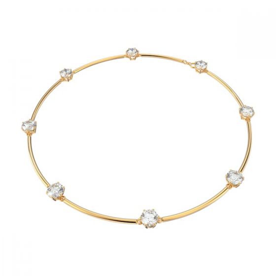 Swarovski Constella Necklace - White with Shiny Gold Plating 5622720