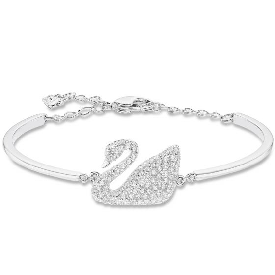 Swarovski_Swan_Bangle_Rhodium