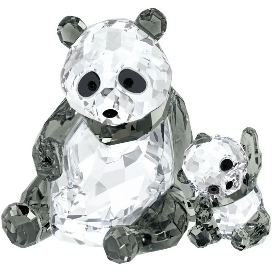 Swarovski Crystal Panda Mother with Baby