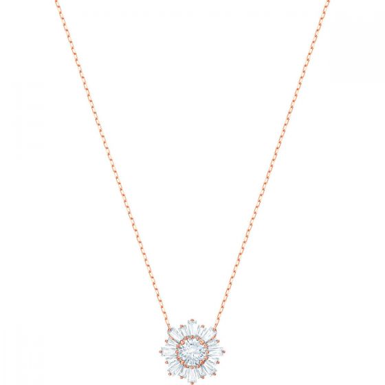 Swarovski Sunshine Pendant, White, Rose Gold Plating 5451376