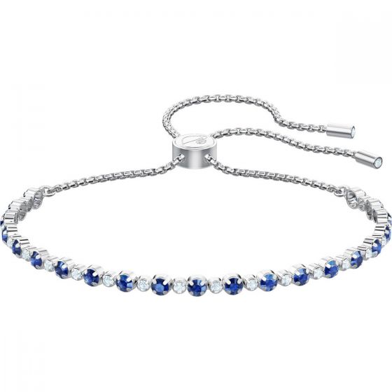 Swarovski Subtle Bracelet, Blue, Rhodium Plating 5465383