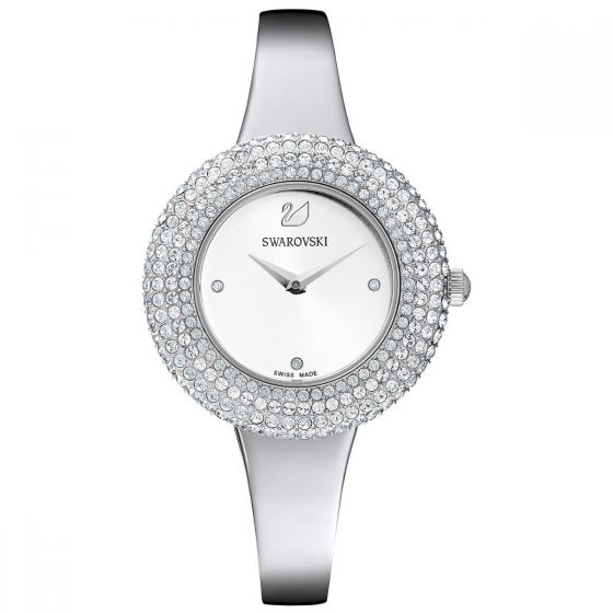 Swarovski Crystal Rose Watch, White, Rhodium Plating 5483853