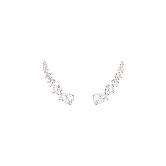 Swarovski Penelope Cruz Moonsun Earrings, White Rose Gold Plating 5486352