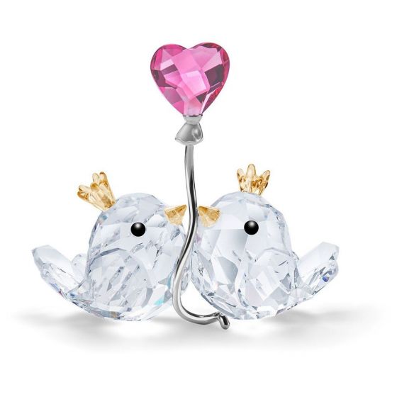 Swarovski Crystal Love Birds - Pink Heart - 5492226