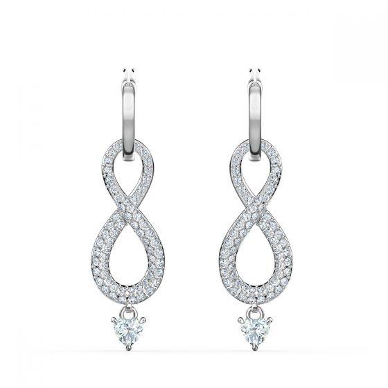Swarovski Swan Infinity Pierced Earrings - 5520578