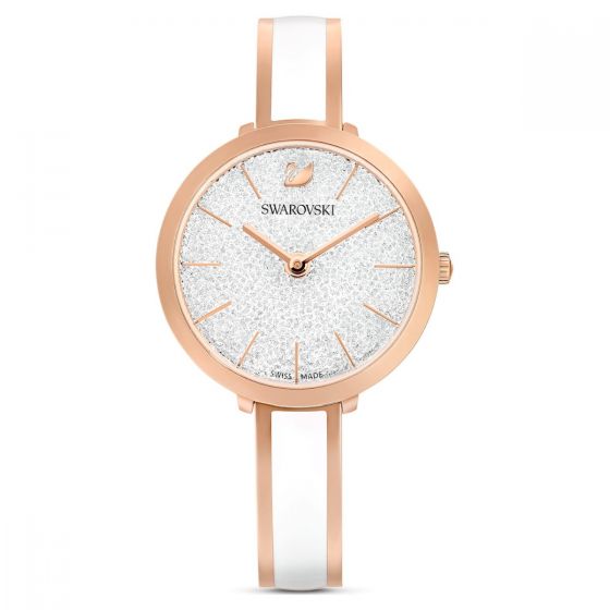 Swarovski Crystalline Delight Watch - White with Rose Gold Plating 5580541