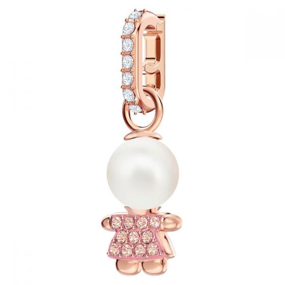 Swarovski Remix Collection Girl Charm, Pink, Rose Gold Plating 5468570