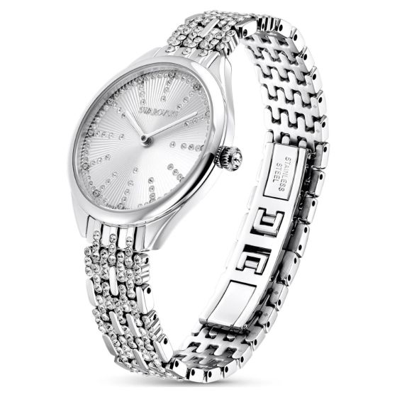 Buy Swarovski Attract Watch Metal Bracelet - White and Stainless Steel