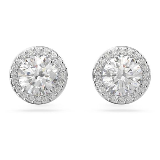 Swarovski Constella Stud Earrings - White with Rhodium Plating 5636269