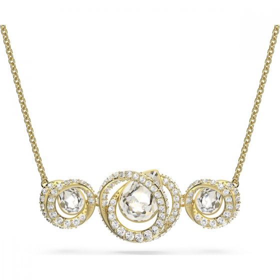 Swarovski Generation Triple Necklace - White with Gold Plating 5636586