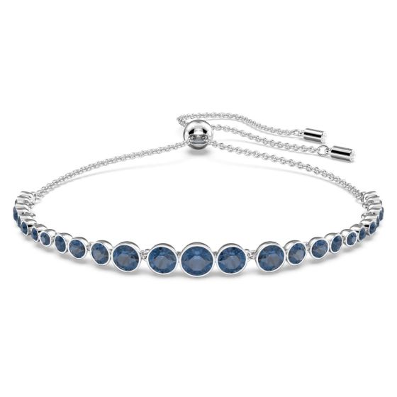 Buy Swarovski Emily Gradient Bracelet Blue with Rhodium Plating Online