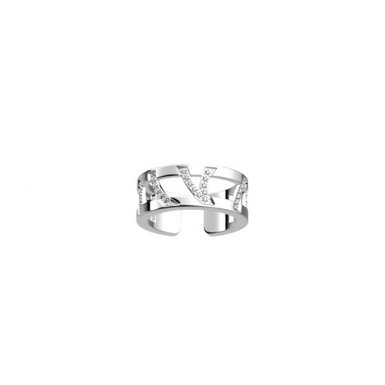 Les Georgettes Perroquet 8 mm Silver Finish Ring 70321301608