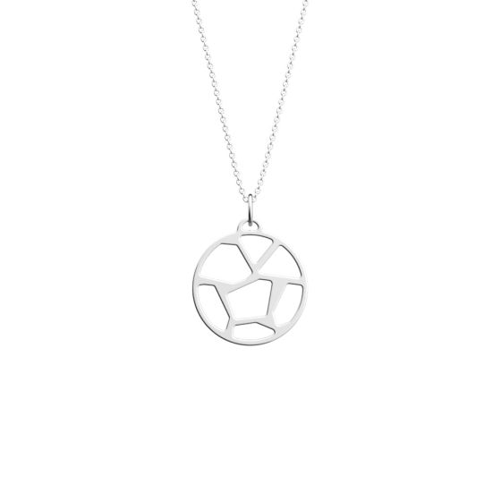 Les Georgettes Girafe 25mm Silver Pendant