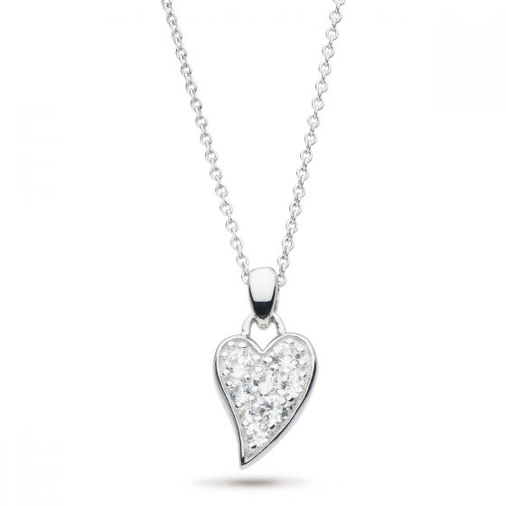 Kit Heath Desire Precious White Topaz Small Heart Necklace KH90505WT