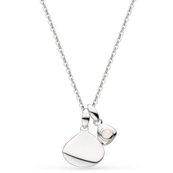Kit Heath October Birthstone Opal Tag Necklace 9102SO