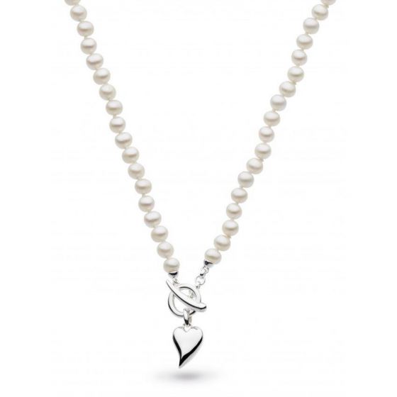 Kit Heath Desire Lustrous Heart Freshwater 5mm Pearl Necklace