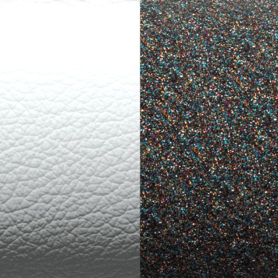 Les Georgettes Reversible Leather Insert - 25mm / Aluminium and Milky Way