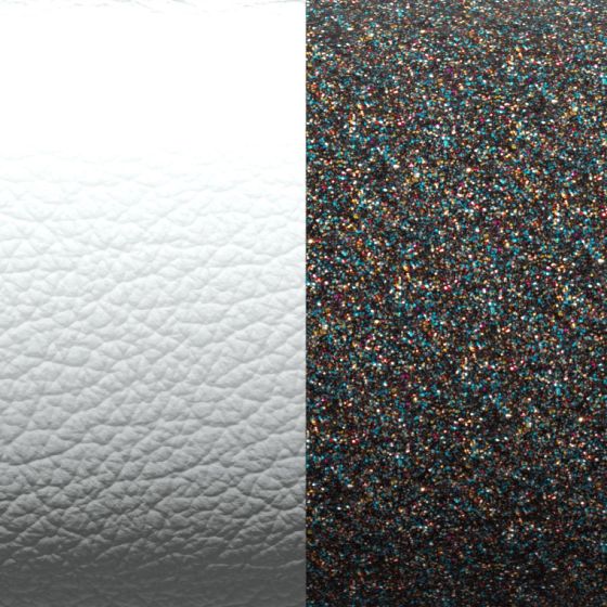 Les Georgettes Reversible Leather Insert - 25mm / Aluminium and Milky Way