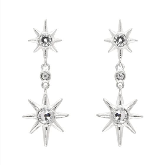 Annie Haak Falling Star Silver Dangle Earrings