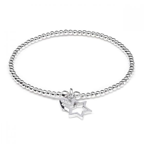 Annie Haak Santeenie Silver Charm Bracelet - Open Star