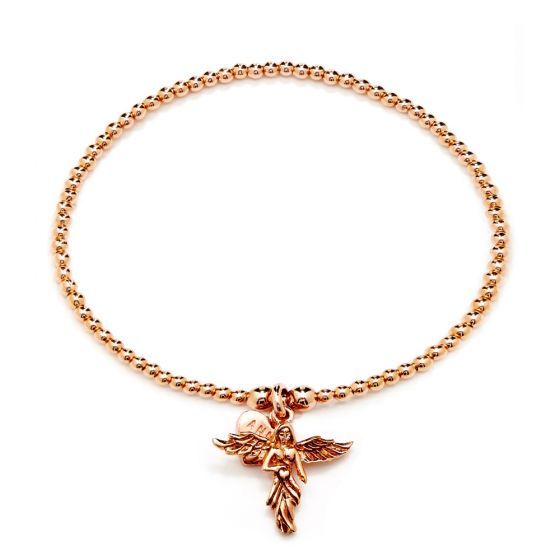 Annie Haak Santeenie Rose Gold My Guardian Angel Bracelet