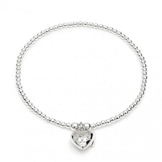 Annie Haak Santeenie Silver Multi Flower Heart Bracelet