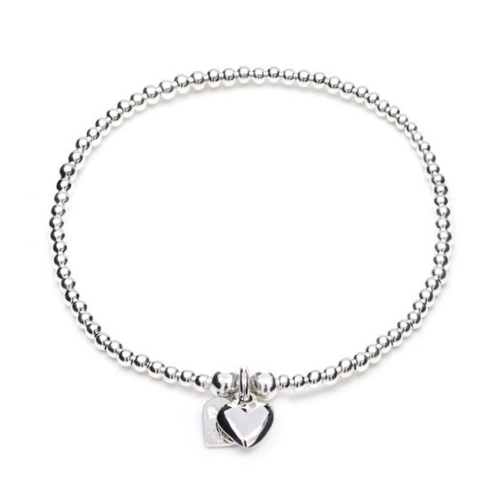 Annie Haak Santeenie Silver Puffed Heart Bracelet