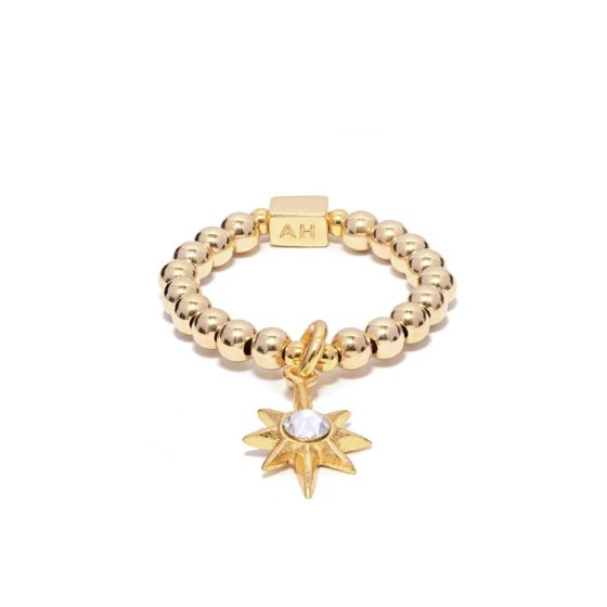 Annie Haak Mini Charm Gold Ring - Astra Star