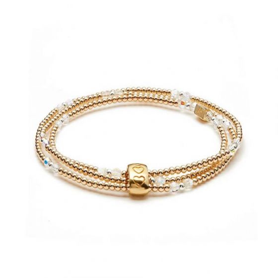 Annie Haak Blissful Swarovski Gold Looped Bracelet
