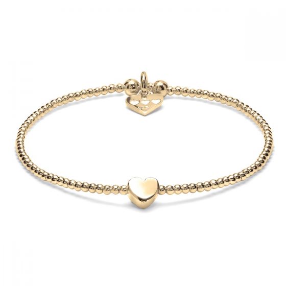 Annie Haak Dainty Boxed Heart Gold Bracelet B2060-17