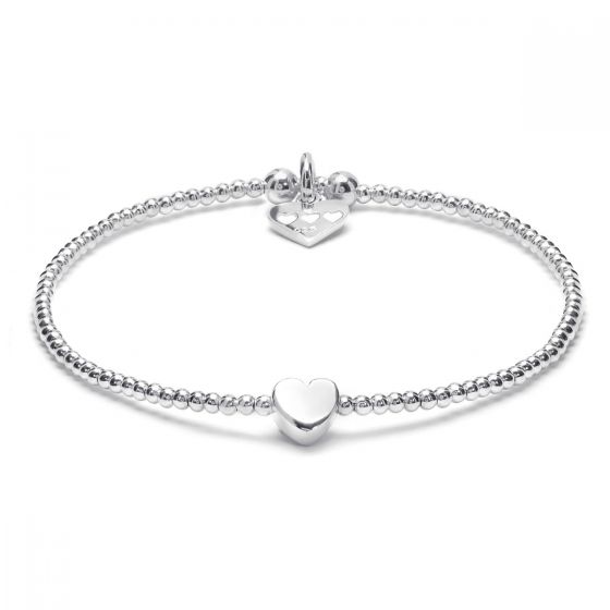 Annie Haak Dainty Boxed Heart Silver Bracelet B0062-17