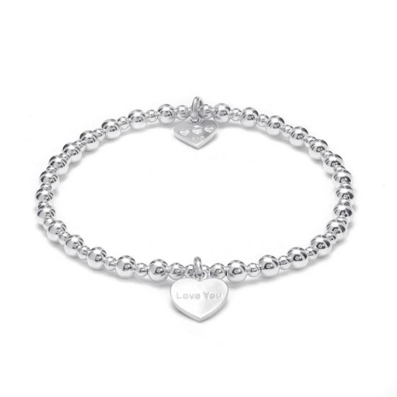 Annie Haak Mini Orchid Silver Charm Bracelet - Love You
