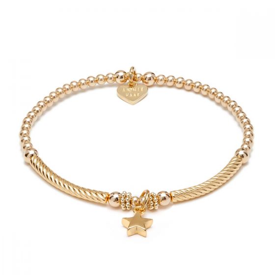 Annie Haak Pipa Boxed Star Gold Charm Bracelet B2086