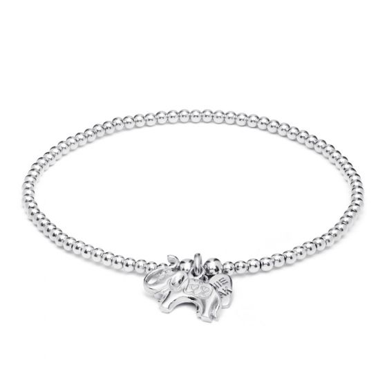 Annie Haak Santeenie Silver Charm Bracelet - Elephant