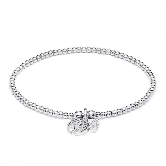 Annie Haak Santeenie Silver Charm Bracelet - Tree of Life B1009-17, B1009-19