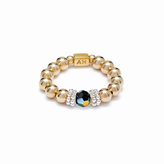 Annie Haak Seri Jet Black Gold Ring