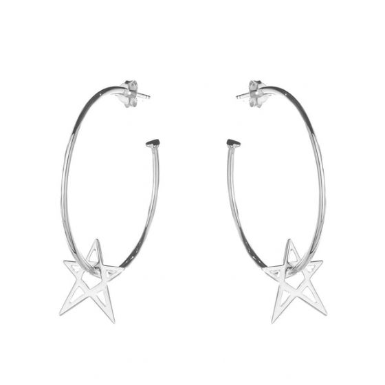 Buy Annie Haak Star Hoop Silver Earrings Online in UK