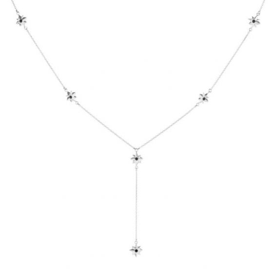 Annie Haak Twilight Black Star Silver Choker Necklace
