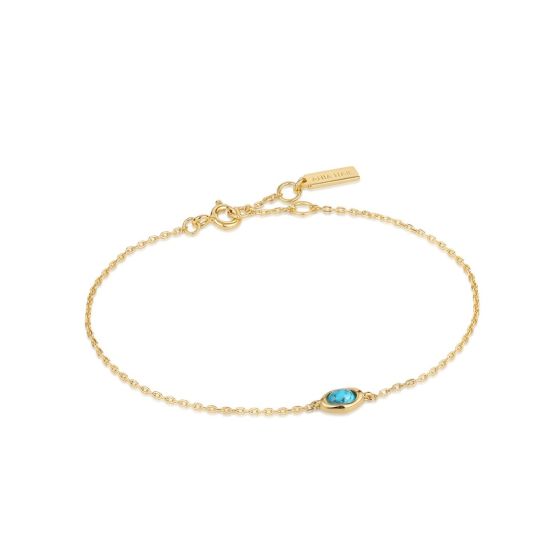 Ania Haie Gold Turquoise Wave Bracelet - B044-02G