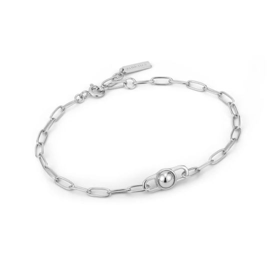 Ania Haie Orb Link Chunky Chain Bracelet - Silver - B045-02H