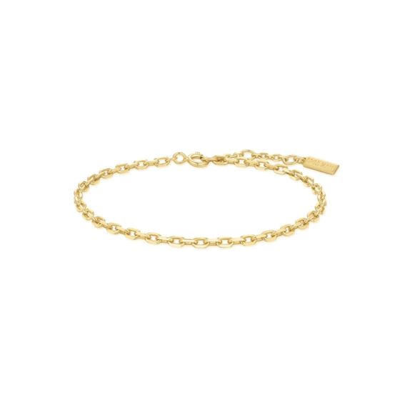 Ania Haie Paper Clip Gold Chain Bracelet. Item code B067-02G.
