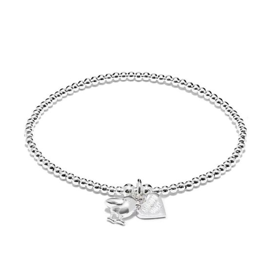 Annie Haak Santeenie Silver Charm Bracelet - Robin