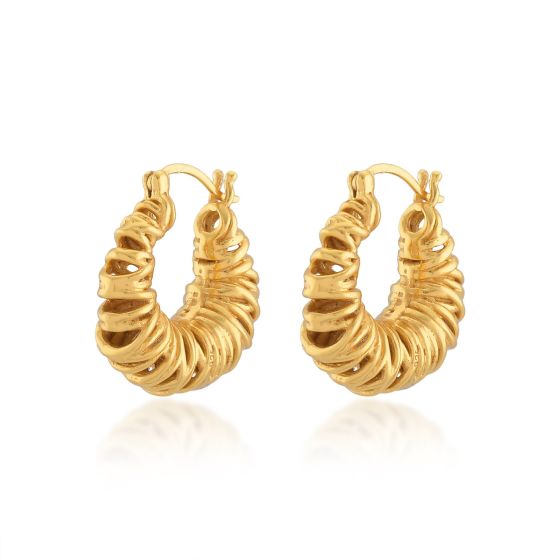 Shyla London Biaritz Squiggle Gold Earrings