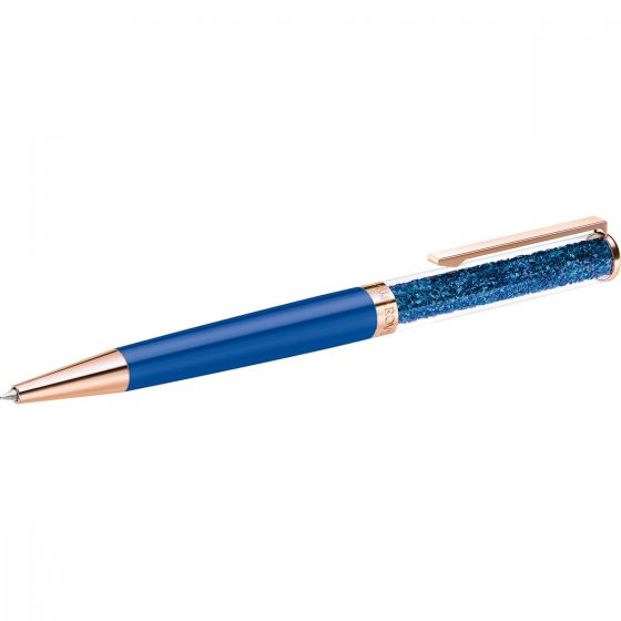 Swarovski Crystalline Ballpoint Pen, Blue, Rose Gold Plating 5479547